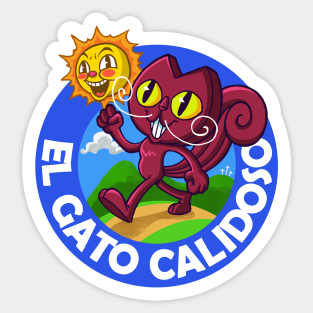 el gato calidoso Sticker